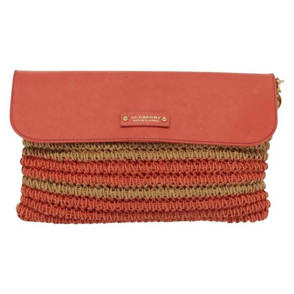 Burberry Orange Wood Shoulder Bag (Pre-Owned) - Picture 1 of 16